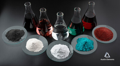 Austin Elements produced qualified samples of critical minerals from recycled lithium-ion batteries, including battery grade iron-phosphate from LFP batteries.