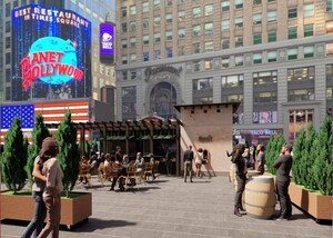 A Florentine Wine Window Comes to Times Square