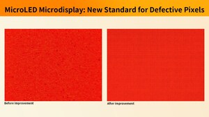 JBD Sets a New Benchmark for MicroLED Micro-Display Technology: No More Than Three Defective Pixels per Panel--A Record Low for the Industry