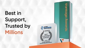 Vantage se lleva el premio en "Mejor atención al cliente" en los premios Global Business Review Magazine Awards 2025