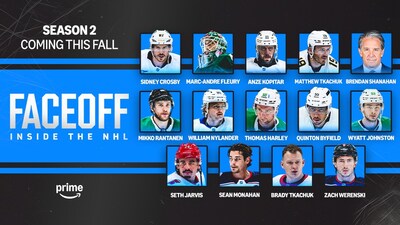 Prime Video annonce les ajouts à l'équipe de la saison 2 de FACEOFF : Inside the NHL