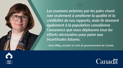 L'actuaire en chef du Canada lance un processus d'examen pour le 32e Rapport actuariel du Régime de pensions du Canada
