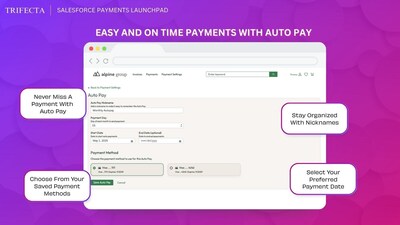 Auto pay allows for easy and timely p