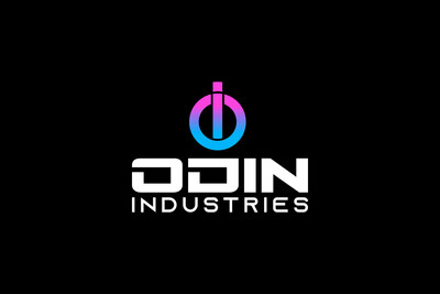 Odin Industries trademark with black background. Odin Industries trademark with black background.