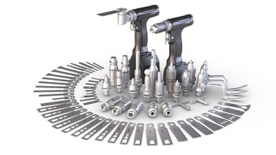 The Synergy Power system includes multiple components, all assembled in the U.S. at Arthrex Manufacturing Inc. South Carolina (AMISC).