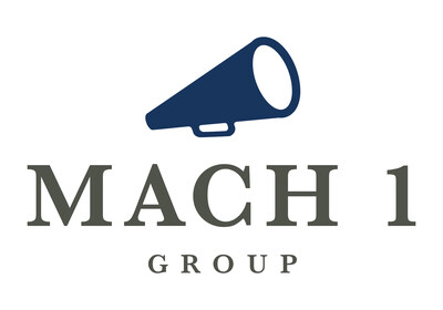 The official logo of nationally recognized, award-winning strategic communications and public affairs firm The Mach 1 Group, recently named a finalist for the PRSA Excalibur Awards and IABC Bronze Quill Awards.