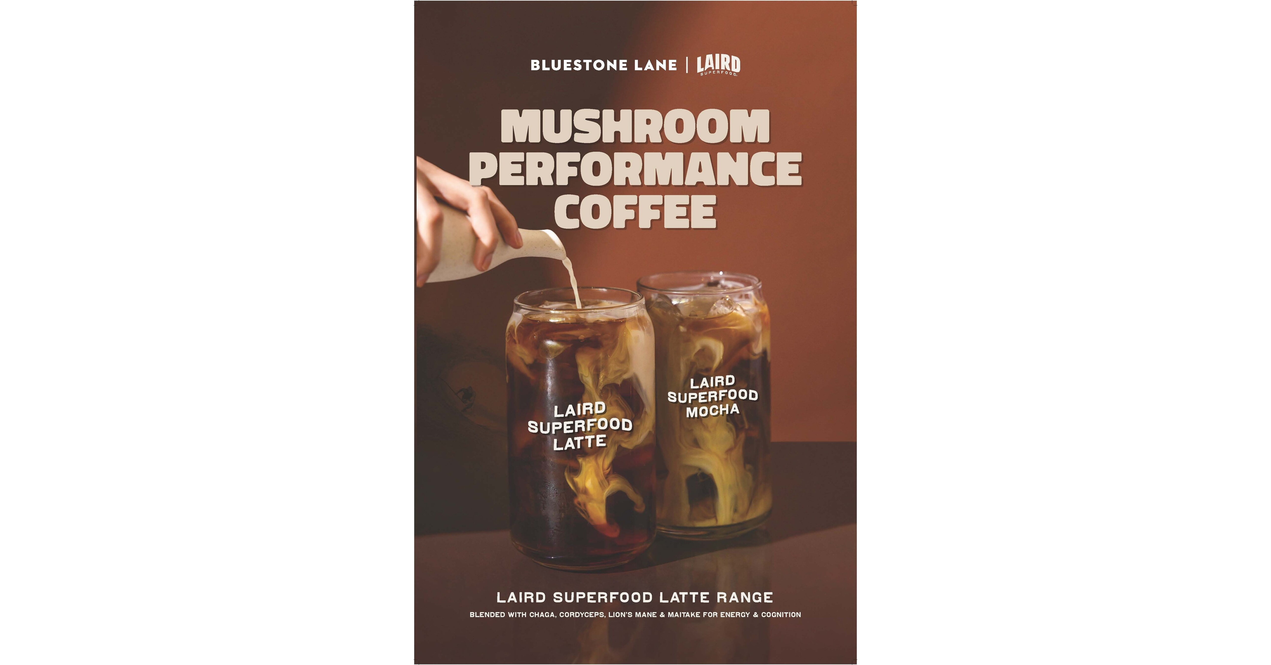 Laird Superfood® and Bluestone Lane Partner to Introduce Mushroom  Performance Coffee Drinks Made Onsite