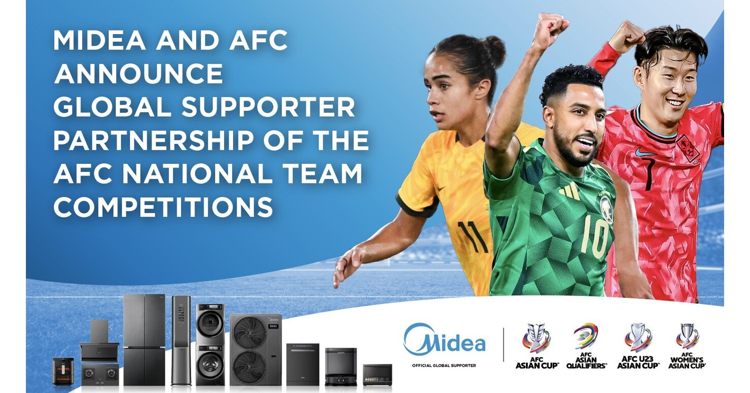 Midea becomes Global Supporter of the AFCs National Team Competitions