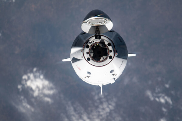 The SpaceX Dragon spacecraft carrying the Axiom Mission 3 crew is pictured approaching the International Space Station on Jan. 20, 2024. Credit: NASA