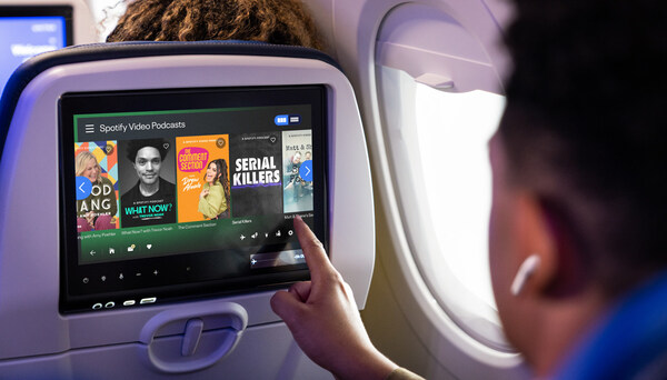 United and Spotify Announce Unique Collaboration: Music, Podcasts, and Audiobooks Now Available on 130,000+ Seatback Screens