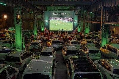 A fleet of football-fanatic taxi drivers were booked for what they thought was a standard fare, only to find on arrival they were being surprised by Carlsberg with the opportunity to watch the UEFA Nations League Finals™ 2025