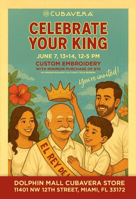 Cubavera Celebrates Father Figures with In-Store Embroidery Experience