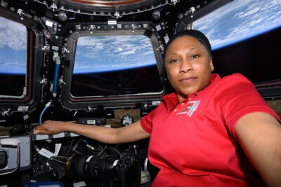 iss071e087587 (May 19, 2024) --- Expedition 71 Flight Engineer and NASA astronaut Jeanette Epps poses for a portrait inside the seven-window cupola, the International Space Station's "window to the world," while orbiting 259 miles above Greece. iss071e087587 (May 19, 2024) --- Expedition 71 Flight Engineer and NASA astronaut Jeanette Epps poses for a portrait inside the seven-window cupola, the International Space Station's "window to the world," while orbiting 259 miles above Greece.