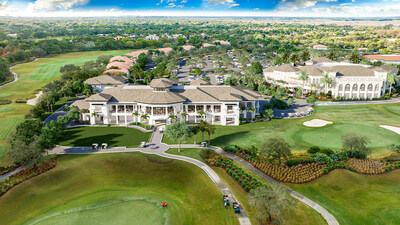 Rendering of Mirasol's new multipurpose building (left), adjacent to the Grand Clubhouse