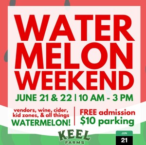Beat the Heat and Enjoy Refreshing Family Fun at Keel Farms Annual Watermelon Weekend