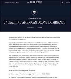 President Trump's Executive Order Highlights the Strategic Importance of VTOL Sector