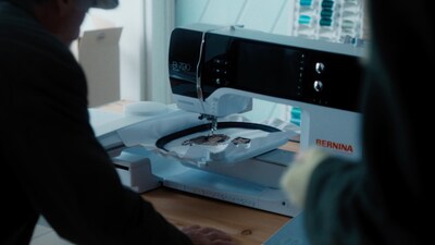 BERNINA's advanced B 790 sewing and embroidery machine creates custom embroidered portraits for the independent film SEW TORN, where craftsmanship becomes central to the narrative.
