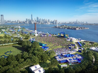 Courtesy of FIFA World Cup 26™ New York New Jersey Host Committee. Illustrative rendering of the official FIFA Fan Festival™ NYNJ taking place at Liberty State Park, NJ from June 11 - July 19, 2026.