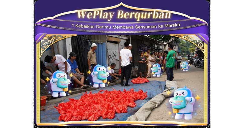 Sebagai Wujud Tanggung Jawab Sosial Perusahaan, WePlay Luncurkan Kegiatan Amal "WePlay Berqurban" di Indonesia