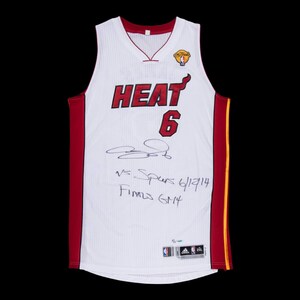 LeBron James Game Worn Finals Jersey Available Now--MDCE Levels Up