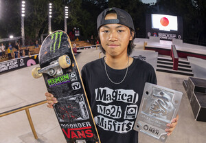Monster Energy's Toa Sasaki Takes Second Place In Men's Skateboard Street at WST World Cup Rome 2025