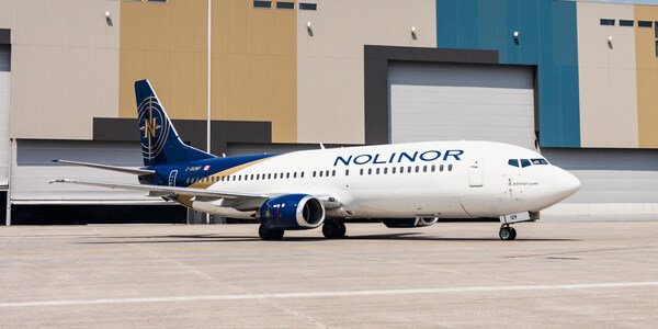 Boeing 737-400 from Nolinor Aviation, at YMX. (CNW Group/Nolinor Aviation)