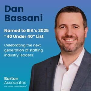 Barton Associates' Dan Bassani Named to SIA's 2025 "40 Under 40" List