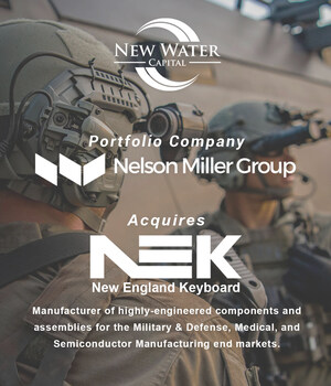 New Water Portfolio Company Nelson Miller Group Acquires New England Keyboard, Inc.