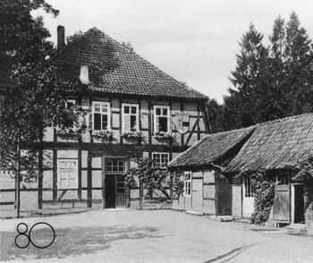 The old farmhouse where the Wennebostel Laboratory was founded in 1945.