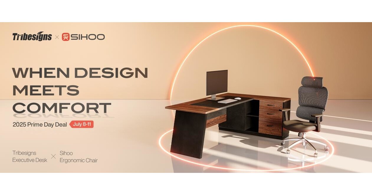Tribesigns and Sihoo Unveil Co-Branded Furniture Promotions to Elevate Home Office Working Experience on Prime Day