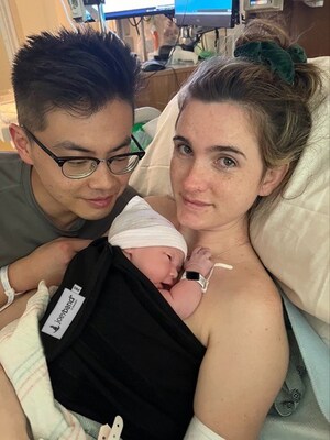 New findings show Joeyband® helps reduce NICU admissions, maternal anxiety and depression, and reliance on pain medication—supporting safer, more holistic postpartum care. The North American-designed device enables secure skin-to-skin contact in hospitals across a range of birth experiences. (CNW Group/Joeyband)