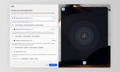 The first step of the NLX user onboarding experience. The first step of the NLX user onboarding experience.