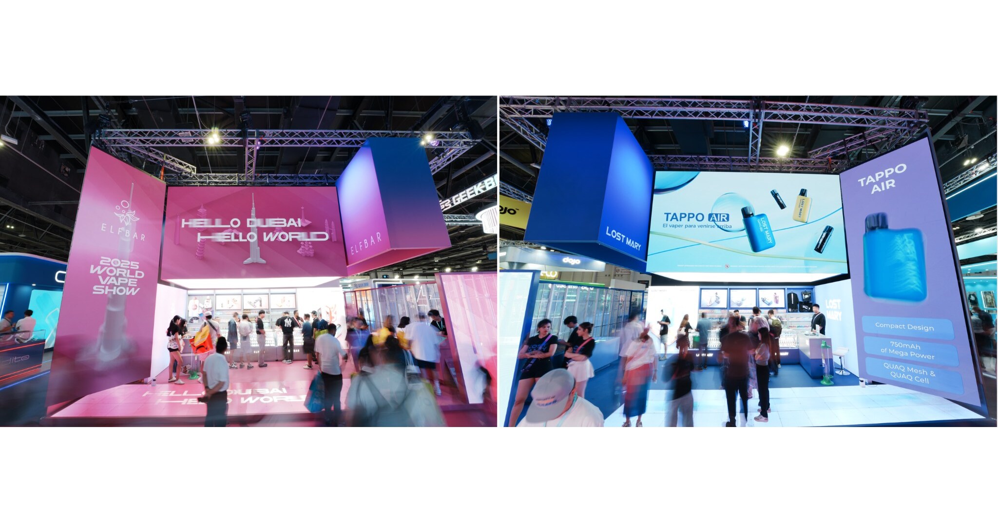 elfbar nachfüll pod läuft aus ELFBAR and LOST MARY lead up product innovations at World Vape Show 2025 in  Dubai