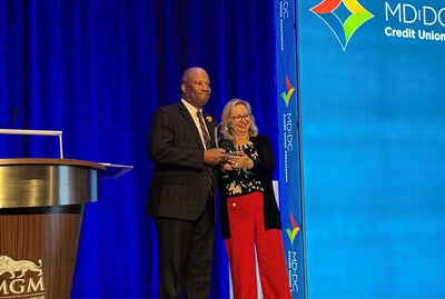 Anderson receives MD|DC Credit Union Association's 2025 CEO of the Year Award.
