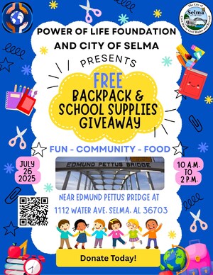 Power of Life Foundation Hosts Free Backpack & School Supplies Giveaway for Students in Alabama's Communities