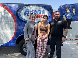 Rooter Hero Plumbing &amp; Air donates water heater to cancer survivor