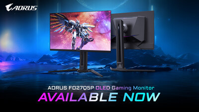 技嘉科技宣布 500Hz 更新率 QD-OLED 電競螢幕 AORUS FO27Q5P 正式開賣