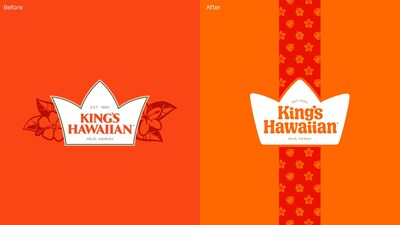 The new King’s Hawaiian logo design incorporates soft curves and updated packaging features a new ribbon motif inspired by native Hawaiian flowers, wrapping each product like a gift.