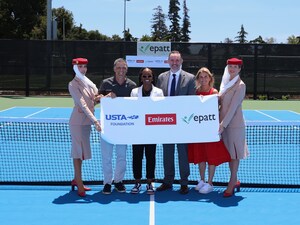 Emirates and USTA Foundation present new tennis courts to the youth of East Palo Alto backed by the airline's 'Force For Good' initiative and funding