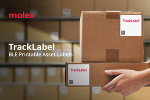 Molex Introduces TrackLabel BLE Printable Asset Labels with Real-Time Location Sensing to Enhance Supply Chain Visibility, Logistics and Inventory Monitoring