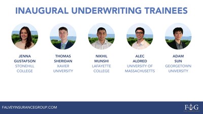 Falvey Insurance Group's inaugural class of Underwriting Trainees