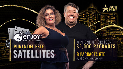 ACR Poker to Award Multiple Packages to $1 Million GTD Enjoy Poker Series Main Event This August in Uruguay