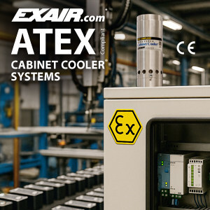 NEW PRODUCT: Protect Sensitive Electronics in Explosive Environments with New Aluminum ATEX Cabinet Cooler Systems