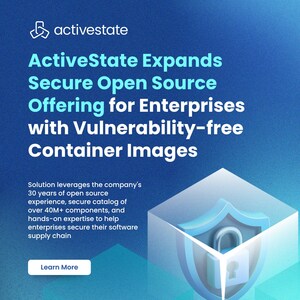 ActiveState Expands Secure Open Source Offering for Enterprises with Vulnerability-free Container Images