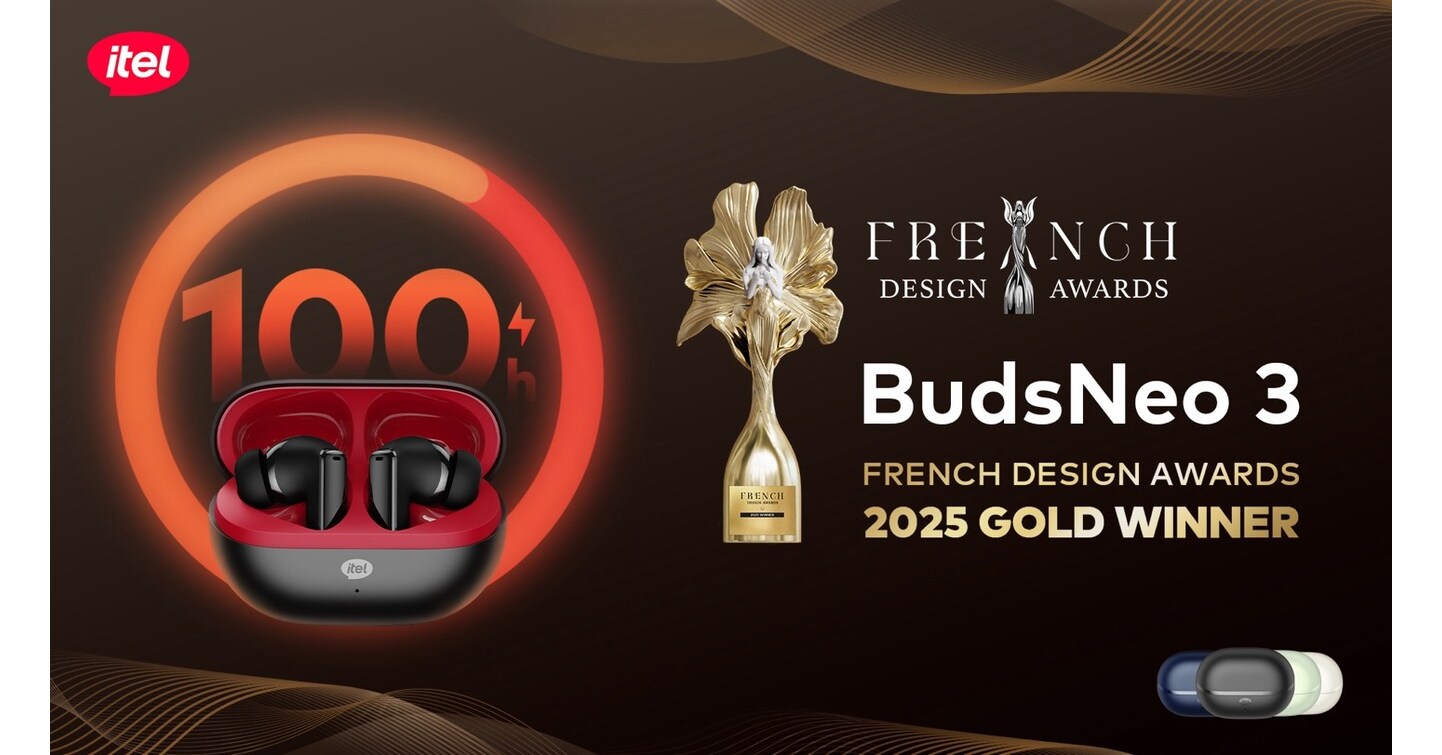 itel BudsNeo 3 Dinobatkan sebagai "Golden Winner" di French Design Awards Berkat Desain Trendi dan Usia Pakai Baterai 100 Jam