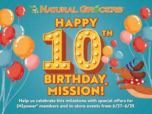 Natural Grocers® Invites Mission, Kansas, Customers to Celebrate Store's 10th Anniversary June 27-29, 2025