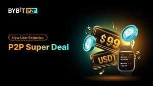 Bybit推出P2P超級特惠活動，新用戶能夠享受99%折扣優惠，還有機會贏取蘋果手表獎品