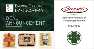 BGL Announces the Sale of Specialty Bakers to HC Private Investments