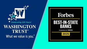 Washington Trust Named Rhode Island's Best-In-State Bank by Forbes for Seventh Year