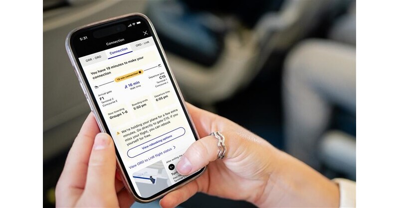 United Mobile App Now Gives People More Information About Their Connecting Flight